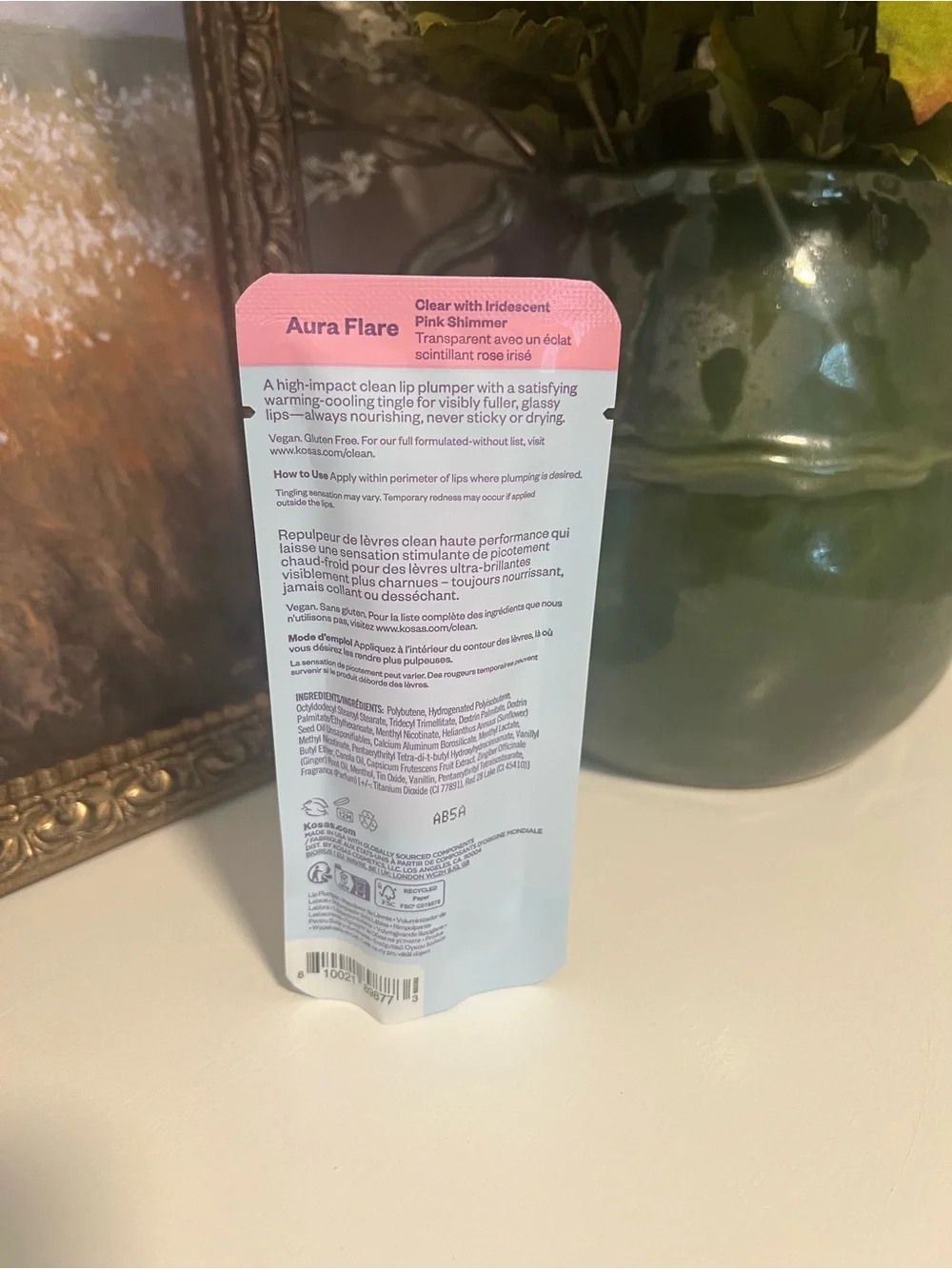 Kosas Lip Pulse Plumping Gloss — Shimmery Light Pink